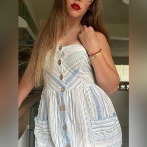 City Studio Striped Dress